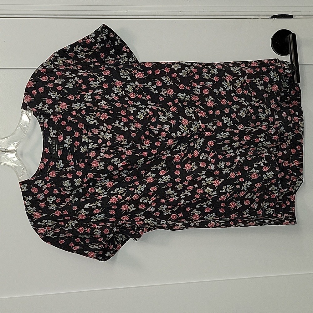 Rag & Bone floral silk blouse
